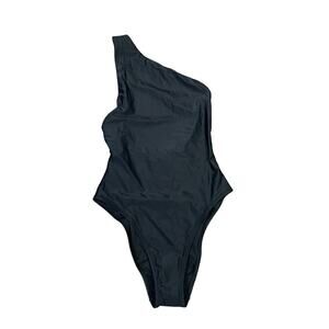 Madewell One Shoulder One Piece Summer Trendy Swimsuit US Women's XS New
